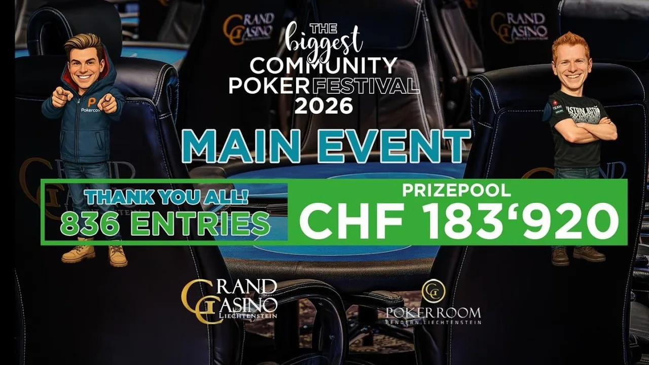 Sonntag ab 14:30 Uhr – „GRND on Tour“ vom Tag 8 des Community Poker Festival Liechtenstein!