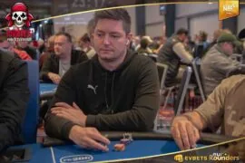 1D chip leader Mazouk cracks the million mark in the €1.5M gtd. Pirates‘ Poker Treasure Main Event!