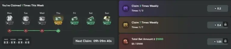 BCPoker - Weekly Bonus Gift BCD
