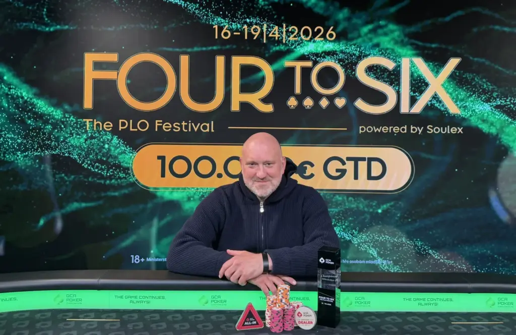 Gewinner von €50.000 im Four to Six PLO Main Event: 