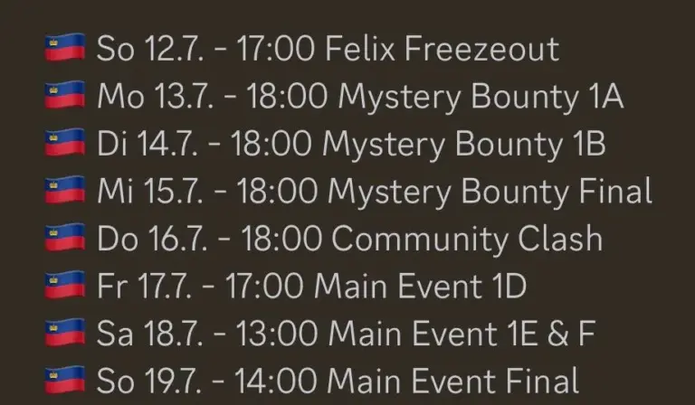 Sonntag ab 14:30 Uhr – „GRND on Tour“ vom Tag 8 des Community Poker Festival Liechtenstein!