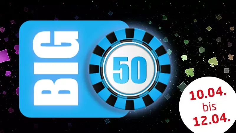 This weekend 3x Big 50 with €25.000 GTD each on win2day!