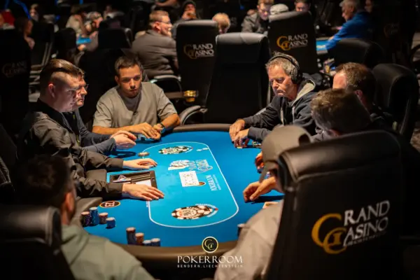 Monster chip lead for Antonio Chiafala at the CPF Mystery Bounty in GCLI!