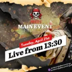 Dienstag ab 13:30 Uhr – Finale des €480 Pirates Poker Treasure Mystery Bounty Main Event!