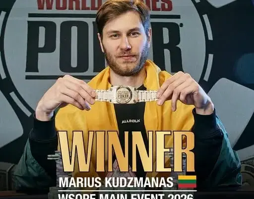Marius Kudzmanas is the champion of the record-breaking WSOPE Main Event for €2 million!