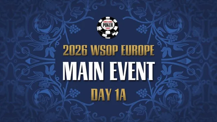 Friday from 21:30 – Livestream of Day 1a of the €5.300 WSOP Europe Main Event!