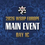 Sunday from 19:00 – Livestream of Day 1c of the €5.300 WSOP Europe Main Event!