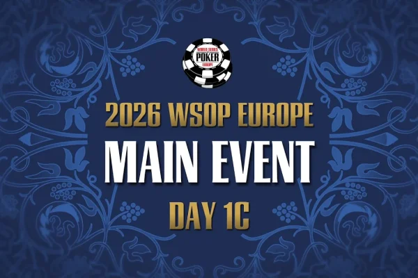 Sunday from 19:00 – Livestream of Day 1c of the €5.300 WSOP Europe Main Event!