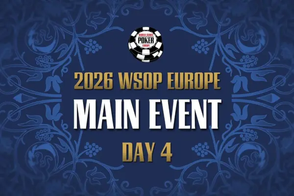 Wednesday from 16:30 – Livestream of Day 4 of the €5.300 WSOP Europe Main Event!
