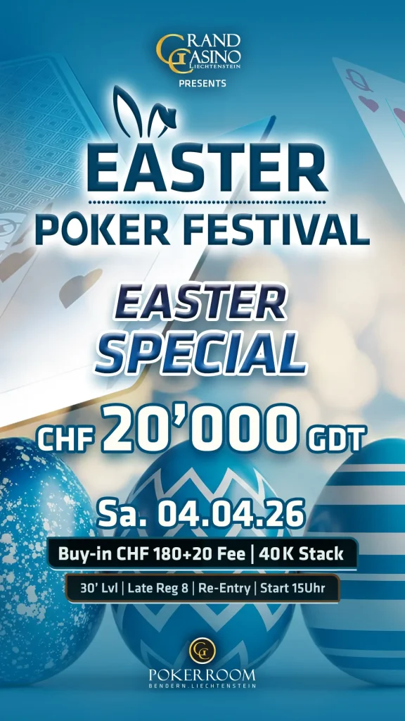 Three-way deal at the Easter Special at Grand Casino Liechtenstein