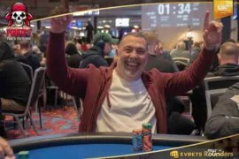 1D chip leader Mazouk cracks the million mark in the €1.5M gtd. Pirates‘ Poker Treasure Main Event!
