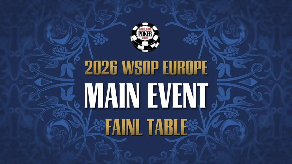 Friday from 13:00 – Livestream of the €5.300 WSOP Europe Main Event Final!