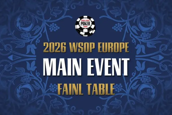 Friday from 13:00 – Livestream of the €5.300 WSOP Europe Main Event Final!
