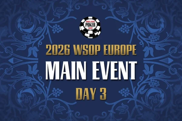 Tuesday from 16:30 – Livestream of Day 3 of the €5.300 WSOP Europe Main Event!