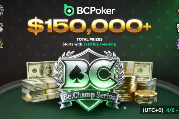 Thick Overlays in April – BCPoker extends the Be.Champ Series and Cash Rain Promo!