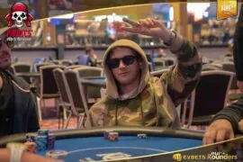 1D chip leader Mazouk cracks the million mark in the €1.5M gtd. Pirates‘ Poker Treasure Main Event!
