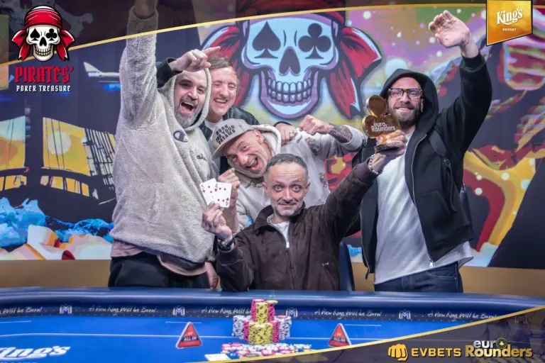Covacio gewinnt €100.700 als Kopf eines 4er Deals im Pirates‘ Poker Treasure Main Event