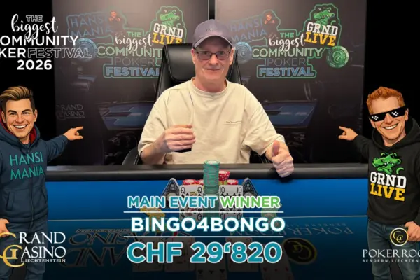 „Bingo4Bongo“ gewinnt Community Poker Festival Main Event in de Nachspielzeit!