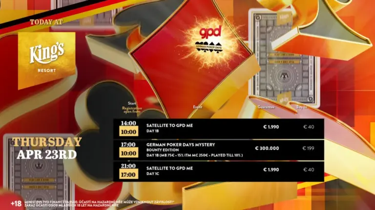 Dong He ist der erste Chipleader der GPD Mystery Bounty Edition!