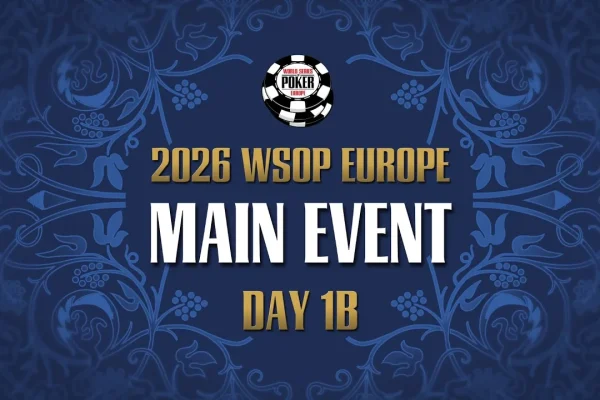 Saturday from 19:00 – Livestream of Day 1b of the €5.300 WSOP Europe Main Event!