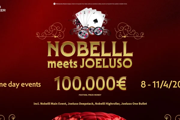 "Nobelll" meets "Joeluso" with seven daily tournaments and €100.000 GTD in the GCA Pokerroom 2.0!