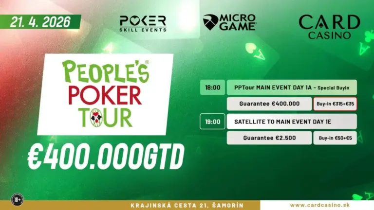 Nanos mit Chiplead im ersten „Schnäppchen“-Flight der €400.000 gtd. Peoples Poker Tour