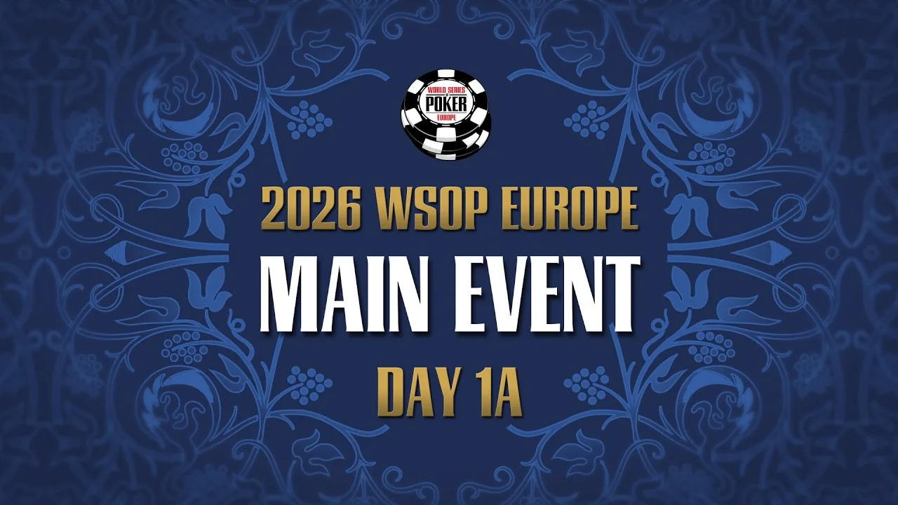 Friday from 21:30 – Livestream of Day 1a of the €5.300 WSOP Europe Main Event!