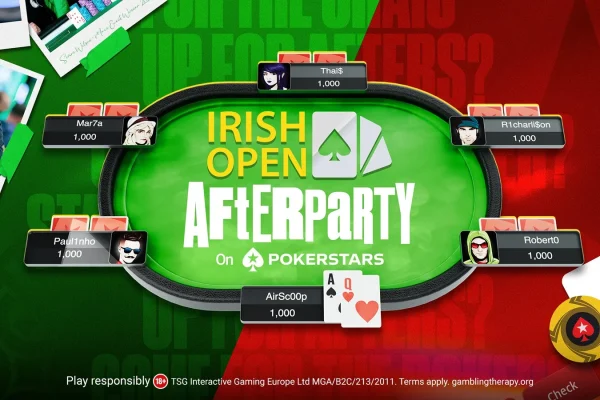 Over $3M guaranteed at the Irish Open Afterparty on PokerStars!
